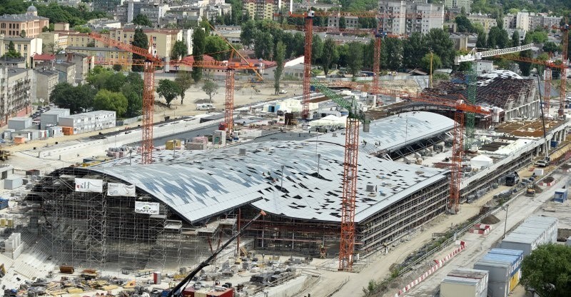 budowa dworca Łódź Fabryczna
