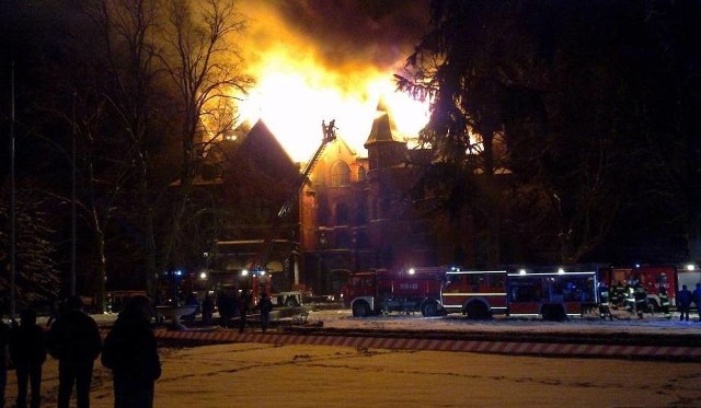 Pałac w Wąsowie spłonął w lutym 2011 roku