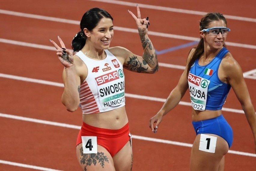 W 2023 roku Ewa Swoboda uzyskała w biegu na 100 metrów wynik...
