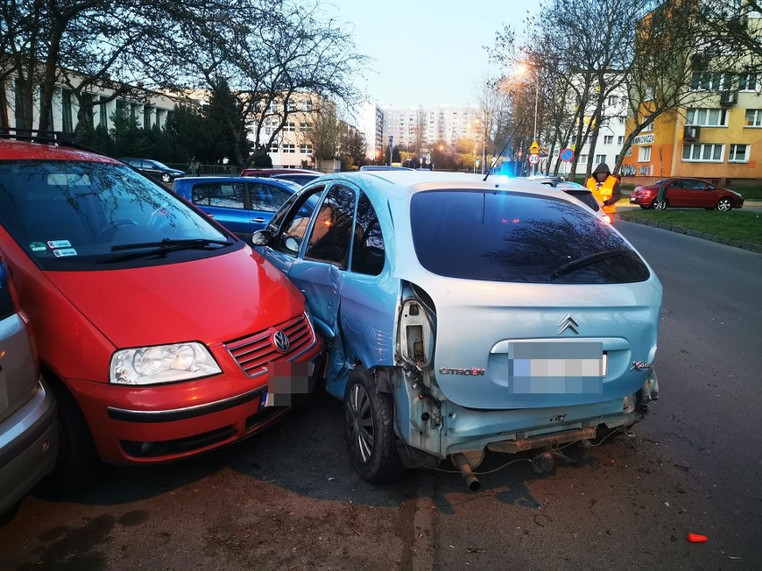 Wypadek na Wańkowicza w Koszalinie.