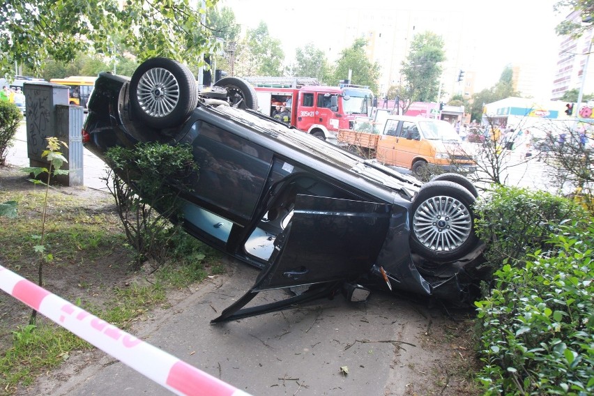 Wypadek na Rydza-Śmigłego. Kierowca był pijany