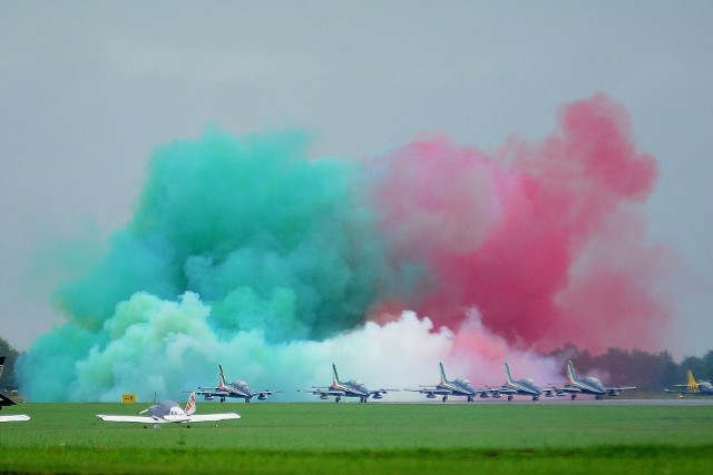 Gwiazdą pokazów w 2018 roku był włoski zespół Frecce Tricolori