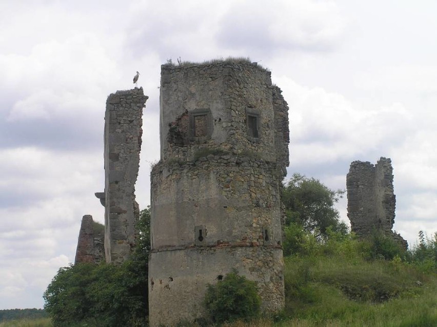 Ruiny zamku w Majkowicach (gm. Ręczno) Znajdują się przy...