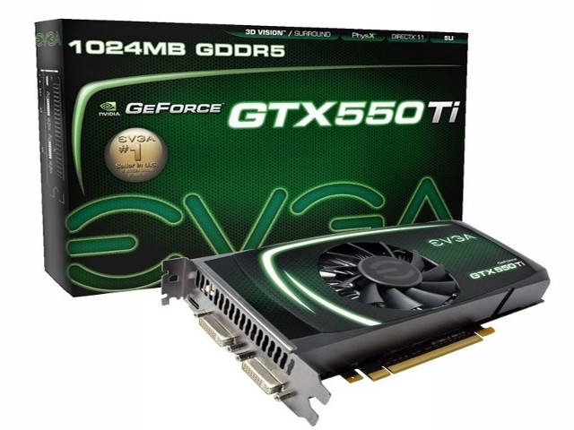 Nowa karta graficzna GeForce GTX 550 Ti.