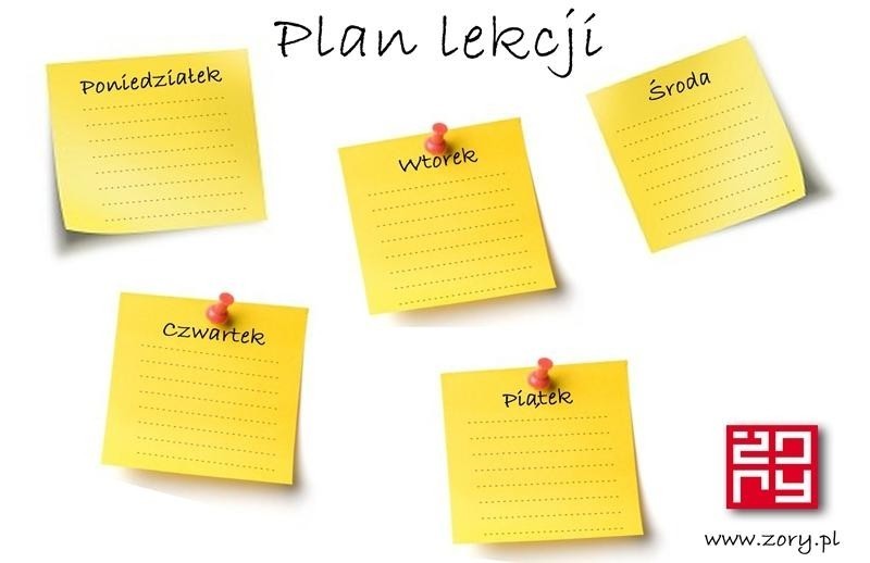 Rok szkolny 2014/2015: Plan lekcji do wydrukowania na biurko