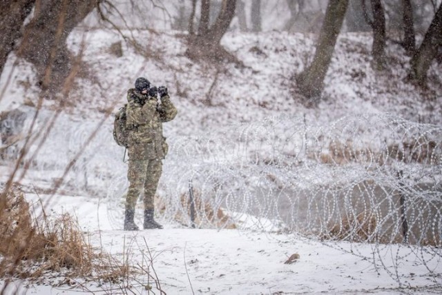 Zdjęcie poglądowe. Białowieża - śmierć żołnierza na granicy.