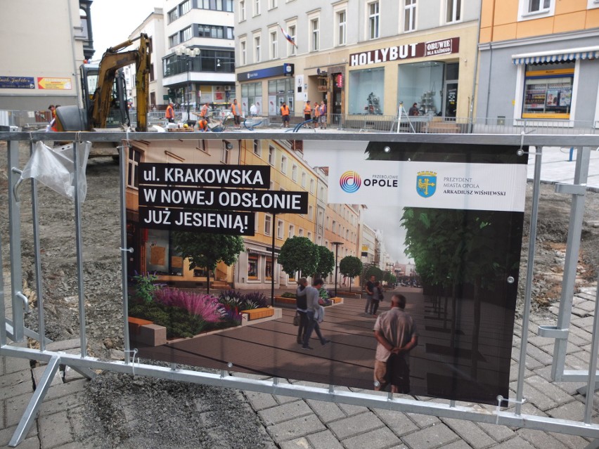 Rewitalizacja ulicy Krakowskiej w Opolu.