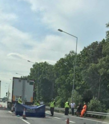 Śmiertelny wypadek motocyklisty na A4 w Rudzie Ślaskiej