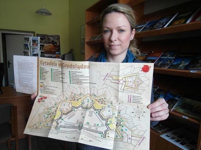 Jak wygląda nowa mapa prezentuje Magdalena Brudniewicz z Iinformacji Turystycznej w Grudziądzu.