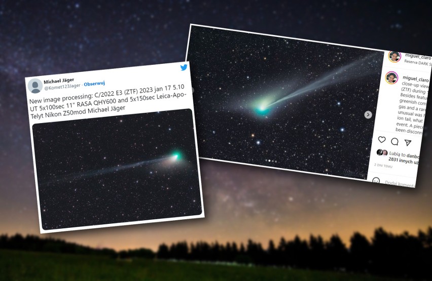 Kometa C/2022 E3 (ZTF) to jedno z najciekawszych zjawisk...