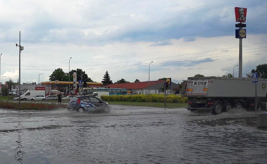 Wtorkowa burza w Białymstoku znowu spowodowała zalania i...