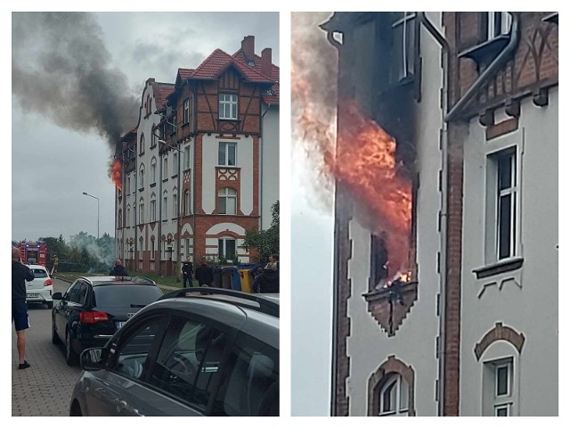 Pożar mieszkania w Gorzowie na ulicy Jasnej.