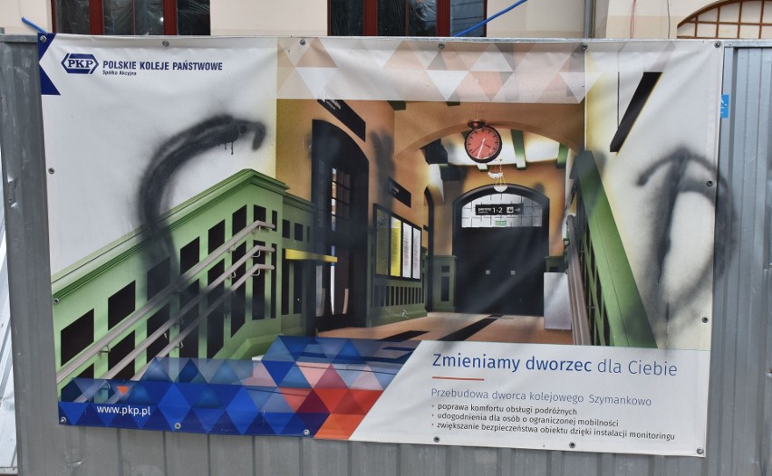 Remont dworca w Szymankowie na linii kolejowej nr 9