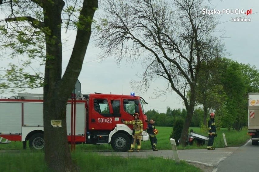 Zderzenie skody oraz iveco na DW 906 w Koszęcinie...