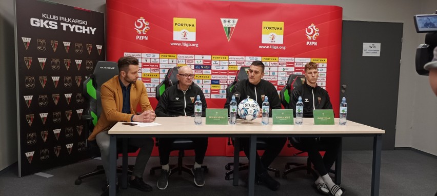 9.02.2023 r. Konferencja GKS-u Tychy przed rundą wiosenną...