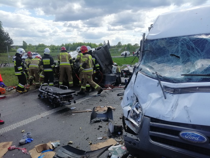 Budykierz. Wypadek na S8. Droga w kierunku Białegostoku była całkowicie zablokowana. 20.05.2021