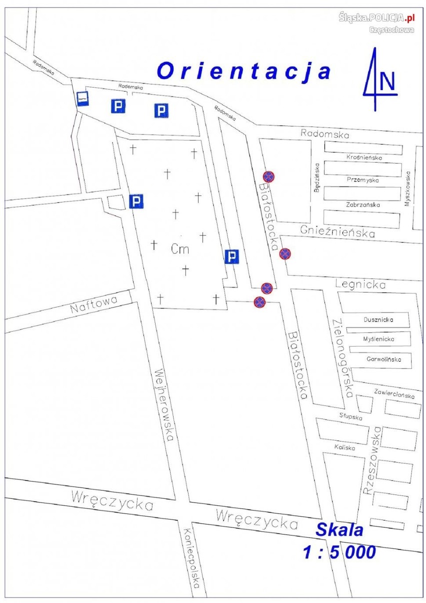 Częstochowa. Ograniczenia w ruchu przy cmentarzach we...