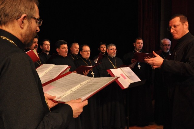 Na zakończenie koncertu wystąpił chór duchowieństwa diecezji warszawsko-bielskiej
