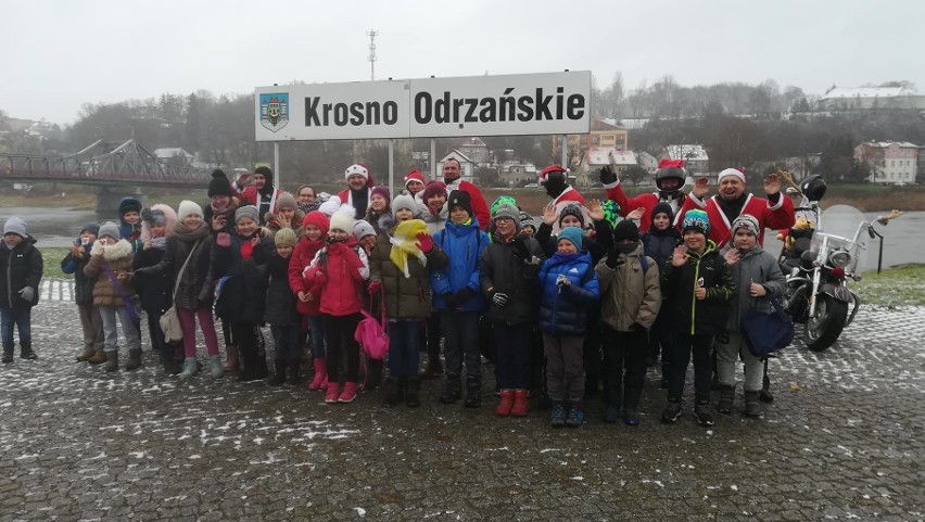 Moto Mikołajki w Krośnie Odrzańskim zostały zorganizowane po...