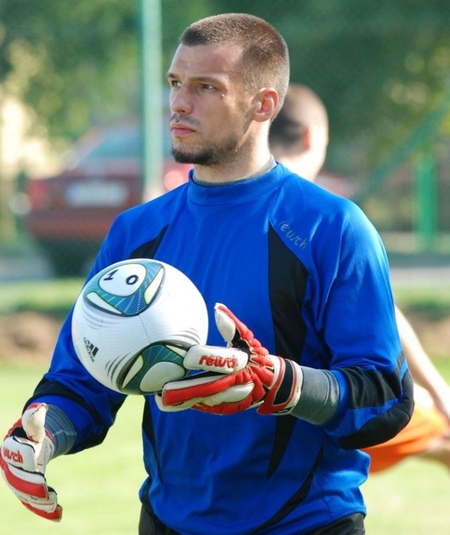 Rafał Misztal był najlepszym zawodnikiem KSZO w meczu z Pogonią Siedlce. Kilka razy uratował ostrowiecki zespół od utraty bramki.