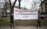 Kolejna pikieta przeciwko budowie pomnika Lecha Kaczyńskiego w Łodzi [ZDJĘCIA]