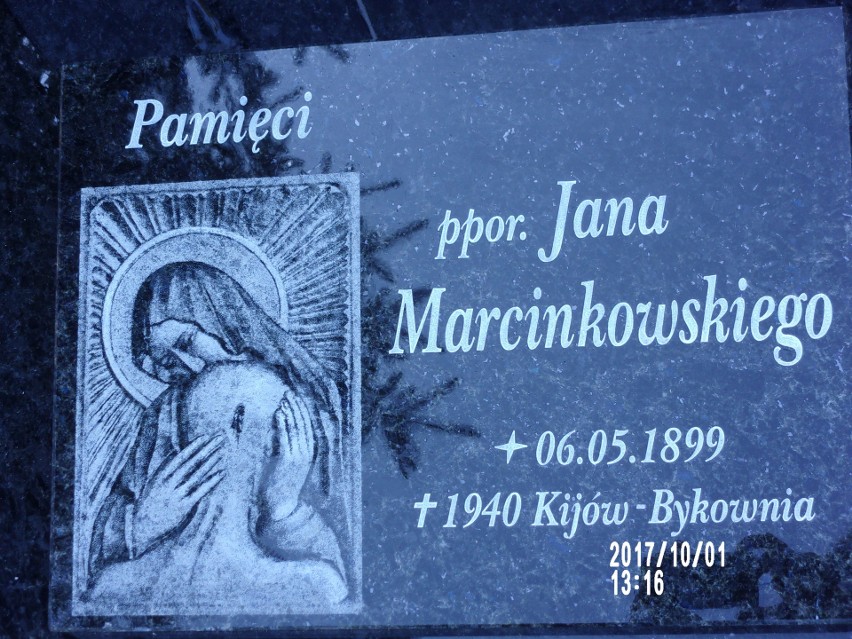 Tablica epitafijna ppor. Jana Marcinkowskiego, Komendanta...