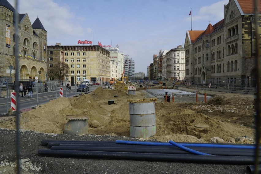 Trwa przebudowa ul. św. Marcin między ul. Gwarną a mostem...