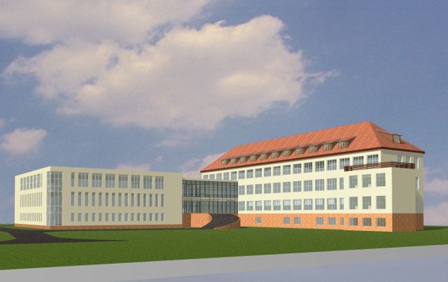 Jedna z koncepcji rozbudowy szczecineckiego szpitala.