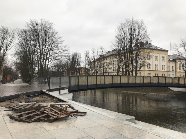 Do końca prac rewitalizacyjnych w tej części Słupska pozostało kilka tygodni. Termin oddania bulwarów do użytku to końcówka marca.