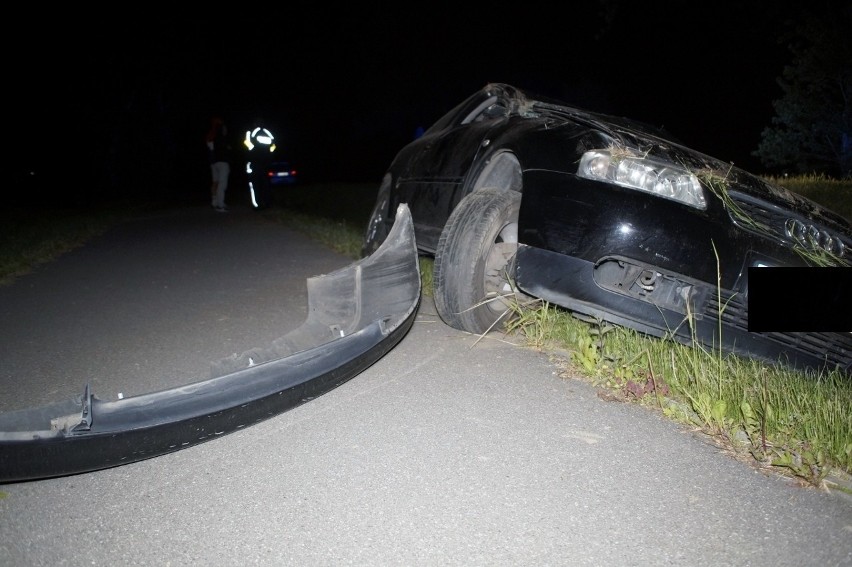 W nocy z soboty na niedzielę doszło do kolizji na drodze...