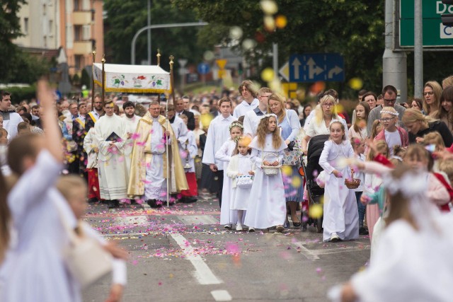 Procesja Bożego Ciała w Słupsku.