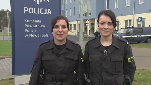 Katarzyna Walecka i Justyna Seczkowska -policjantki z Nowej Soli.