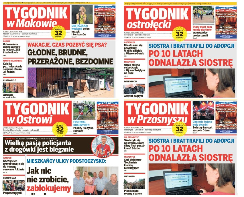 Nasze najnowsze gazety, a w nich...