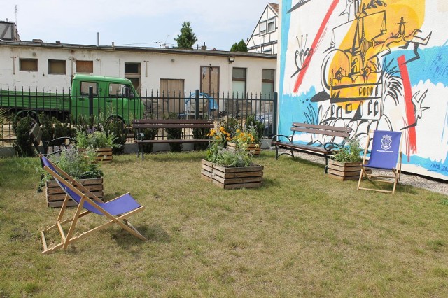 Mieszkańcy mogą wypoczywać w ogródku społecznym przy ul. Grudziądzkiej 36