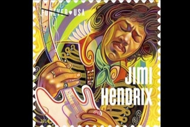 Jimmy Hendrix na znaczku pocztowym (fot. CNN Newsource/x-news)