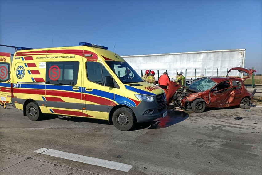 W wyniku wypadku autostrada A4 pod Wrocławiem jest...