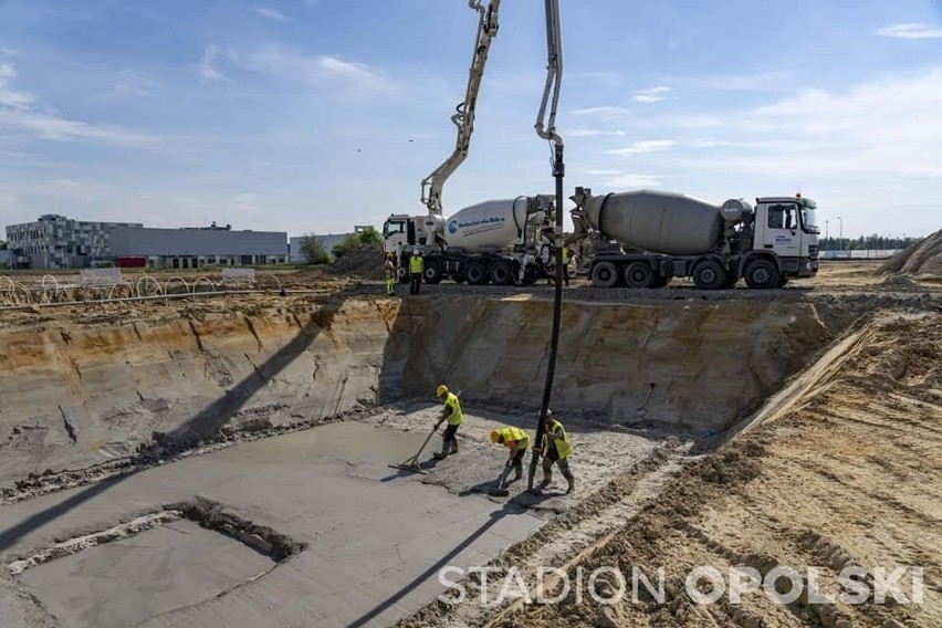 Budowa stadionu w Opolu. Tak wygląda postęp prac.