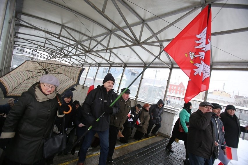 Marsz w Obronie Demokracji i Wolności Mediów w Sosnowcu