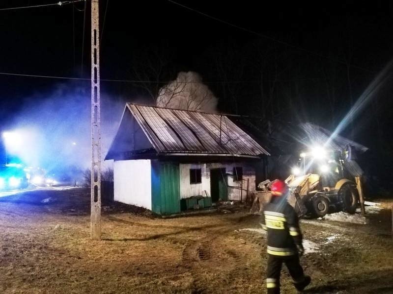 Pożarem zagrożony był również budynek mieszkalny w Łabowcu