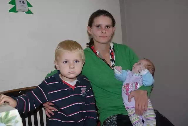 Agnieszka Smolińska z dziećmi