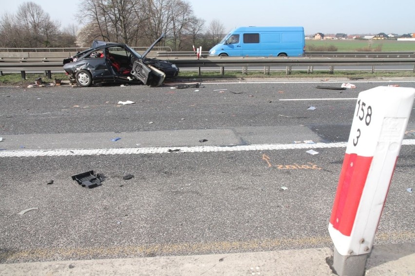 Wypadek na autostradzie A4 w rejonie punktu poboru opłat pod...