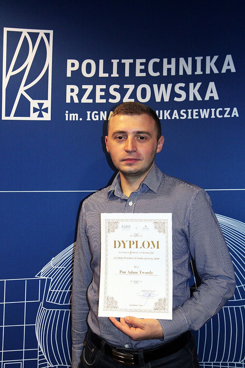 Student Politechniki Rzeszowskiej zdobył tytuł Juniora Innowacji Podkarpacia 2018