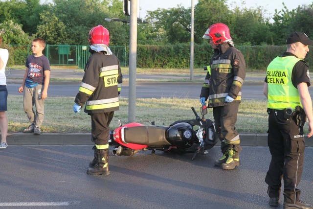 W Brzozie k. Bydgoszczy doszło do zderzenia skutera i samochodu osobowego