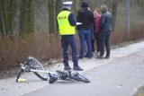Tragiczny wypadek w regionie, nie żyje rowerzysta [zdjęcia]