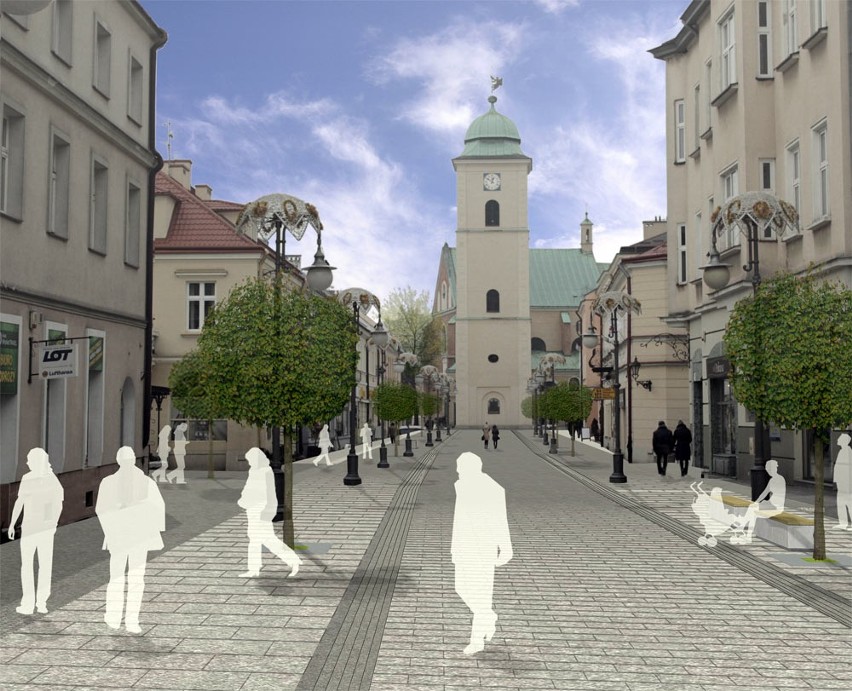 Projekt przebudowy ul. 3 Maja w Rzeszowie.