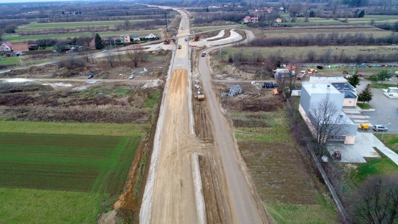 Na budowie obwodnicy Stalowej Woli i Niska wykonywane są...