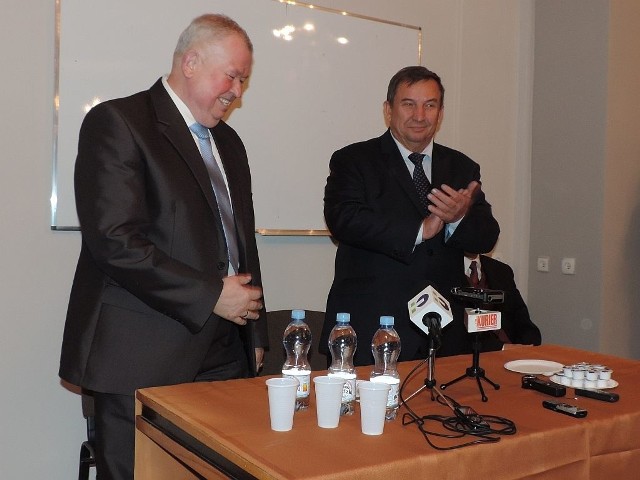 Piotr Jóźwiak i Tadeusz Majewski na przedwyborczej konwencji PSL