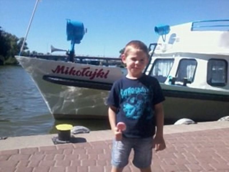 Na zdjęciu 6-letni Dawidek Kotowski z Ostrołęki. Zdjecie...