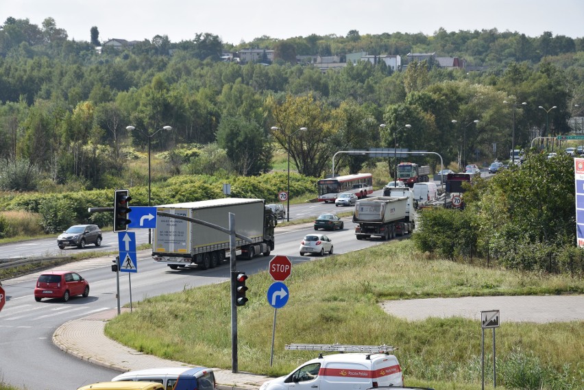 Skrzyżowanie DK 94 z ulicą Długosza w Sosnowcu