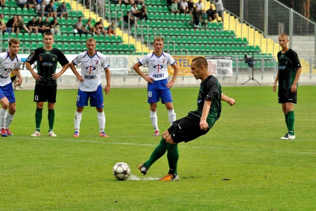 Tak bramkę strzelił dla Stali Stalowa Wola w meczu z Wisłą Puławy Wojciech Reiman.